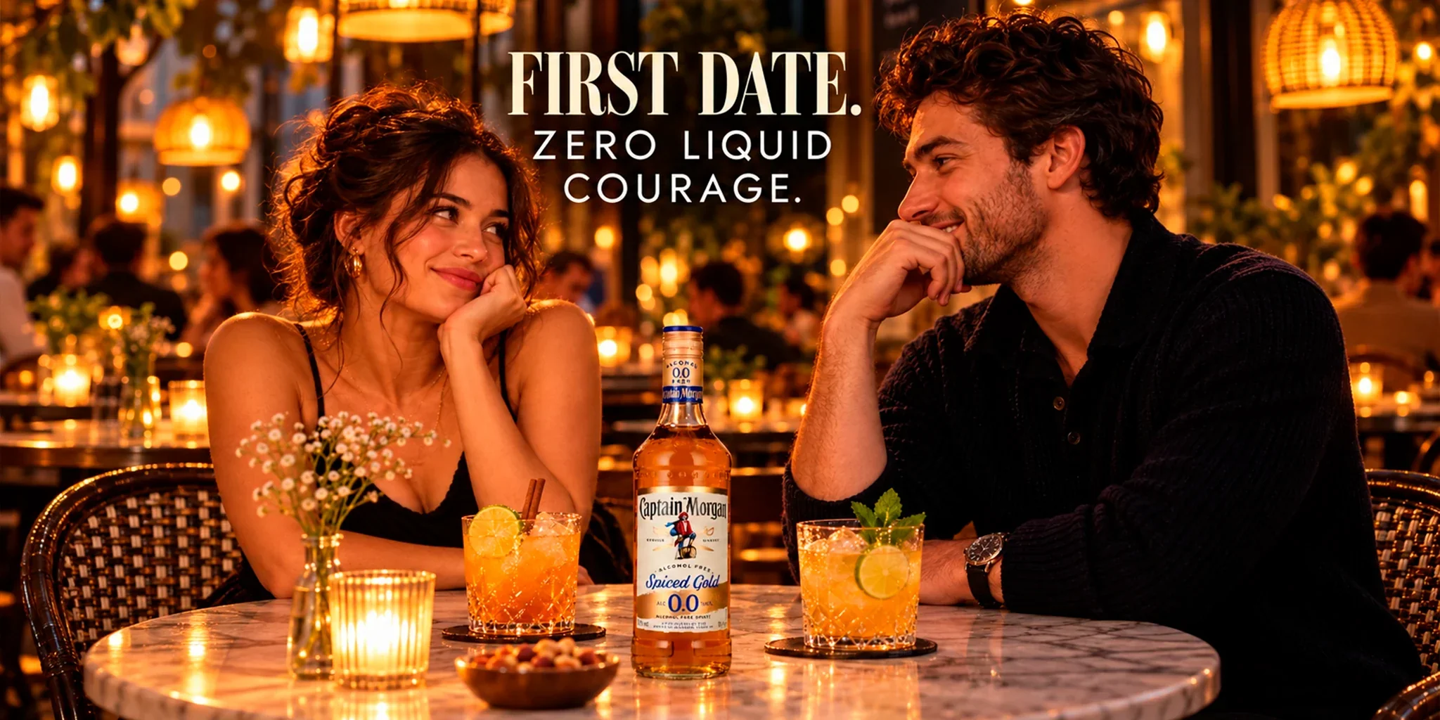 Captain Morgan 0.0 vs SOLIA 0.0: Two Alcohol-Free Date Night Drinks