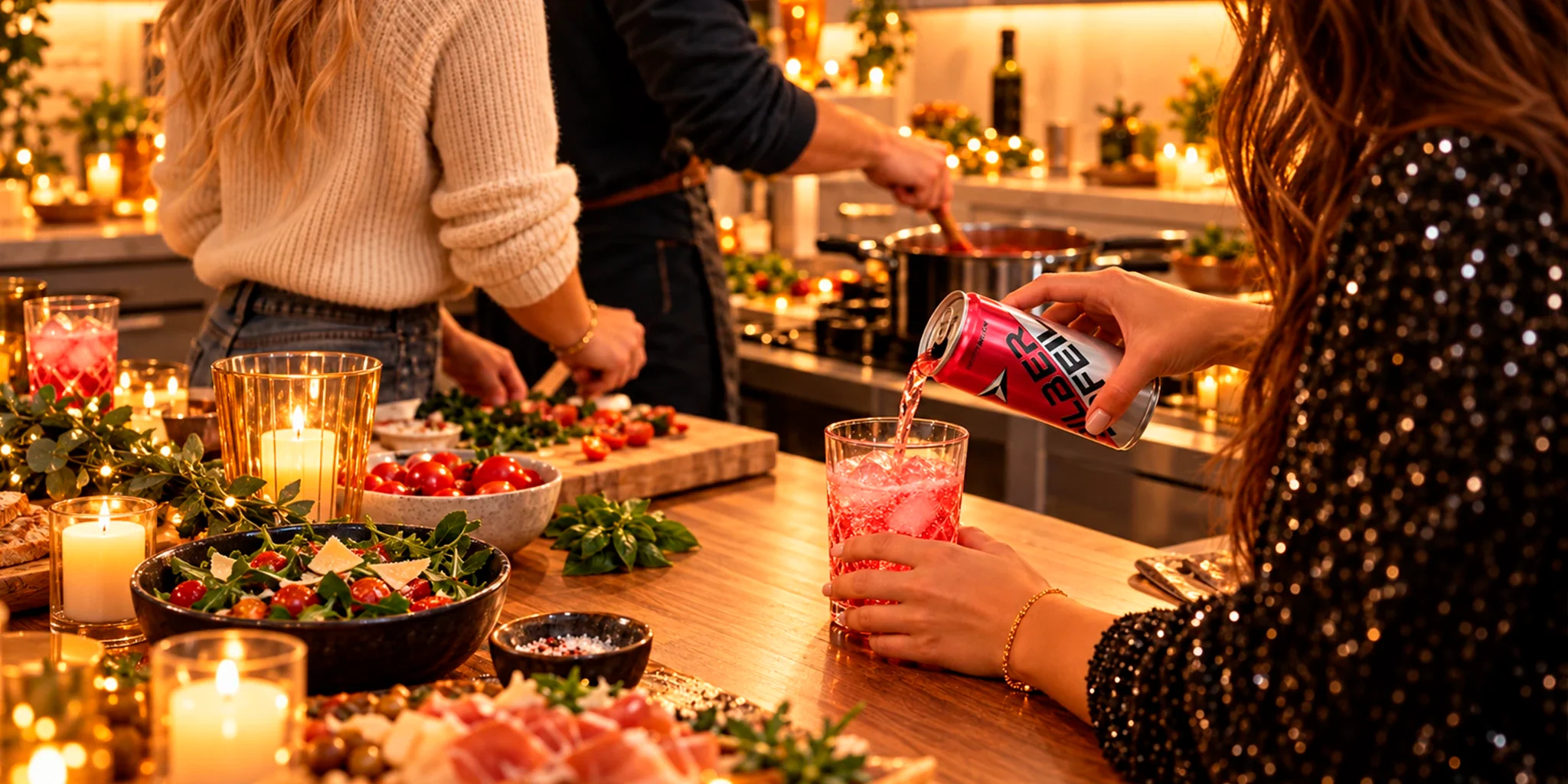 Holiday Drinks for Hosting: Tanqueray 0.0 G&T Set & SILBERPFEIL Watermelon